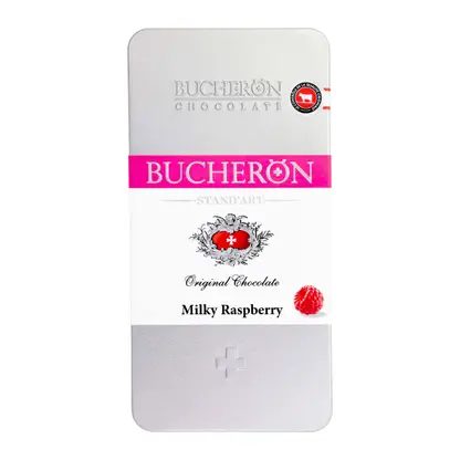 Шоколад молочный с кусочками малины Bucheron Standart 100г