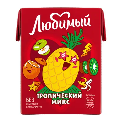 Напиток Любимый Тропический микс 200мл