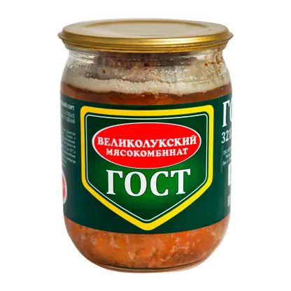 Свинина Великолукский МК тушеная 500г