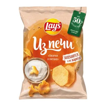 Чипсы Lays Из печи Лисички в сметане 81г