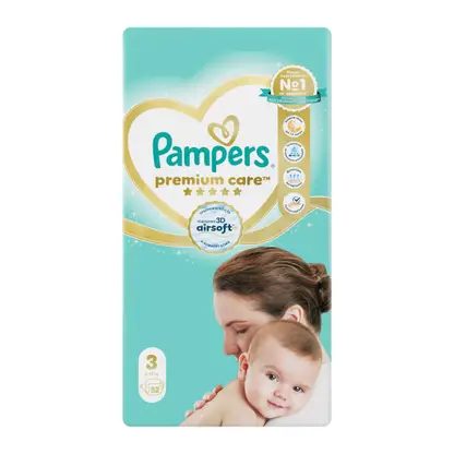 Подгузники Pampers Premium Care р.3 6-10кг 52шт
