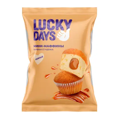 Мини-маффины Вареная сгущенка Lucky Days 470г