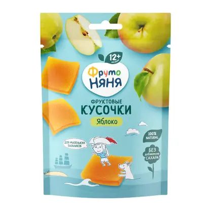 Фруктовые кусочки из яблока Фрутоняня 53г