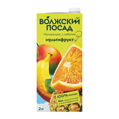 Нектар Волжский посад мультифрукт 2л