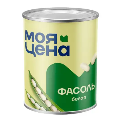 Фасоль Моя цена белая 360г