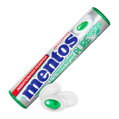 Жевательная резинка со вкусом нежной мяты Mentos 15.5г