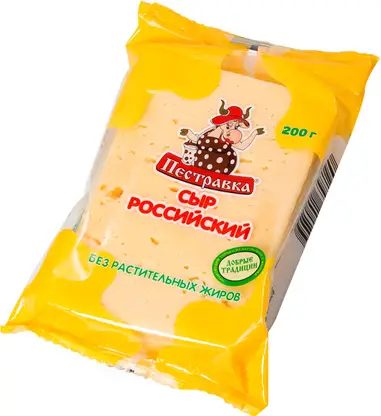 Сыр Пестравка Российский 50% 200г