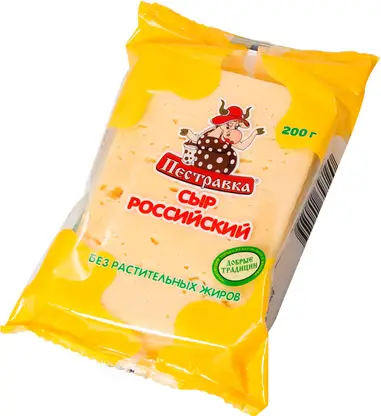 Сыр Пестравка Российский 50% 200г