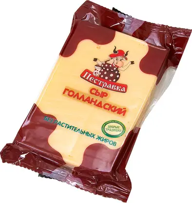 Сыр Голландский 45% Пестравка 200г