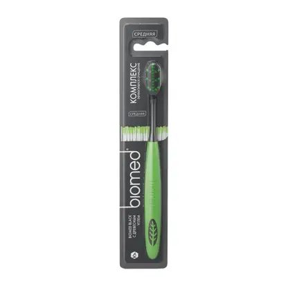Зубная щетка Biomed Black Medium средней жесткости в ассортименте