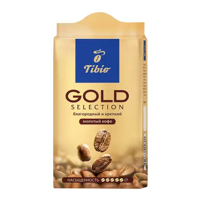 Кофе молотый Tibio/Tchibo Gold Selection натуральный жареный 250г