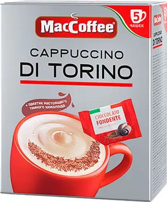 Кофе растворимый Maccoffee Cappuccino Di Torino 5 саше 127.5г