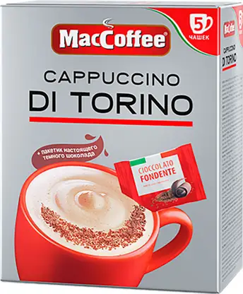Кофе растворимый Maccoffee Cappuccino Di Torino 5 саше 127.5г