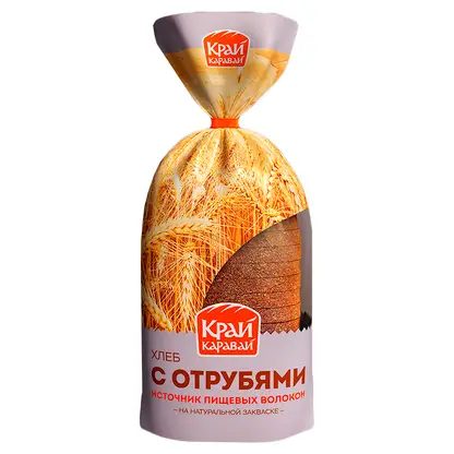 Хлеб с отрубями нарезанный Край Каравай 400г