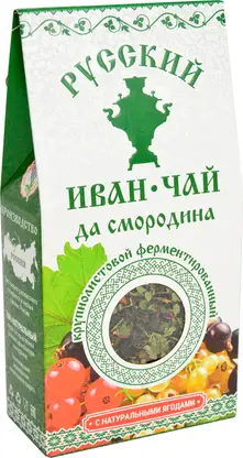 Чай травяной Русский Иван-чай крупнолистовой смородина 50г