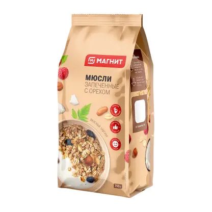 Мюсли Магнит запеченные с орехом 350г