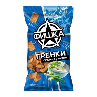 Гренки Фишка Альпийская сметана с луком 120г