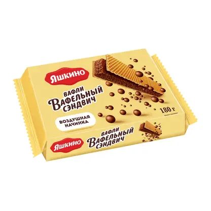Вафельный сэндвич с воздушной начинкой Яшкино 180г