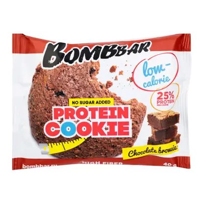 Печенье со вкусом шоколадного брауни неглазированное Bombbar 40г