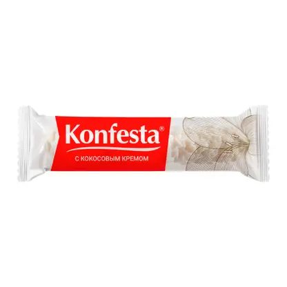 Конфеты Konfesta с кокосовой начинкой глазированные