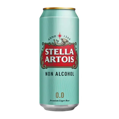 Пиво Stella Artois светлое фильтрованное пастеризованное безалкогольное 0% 450мл