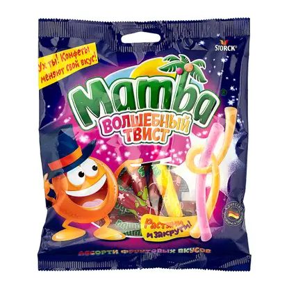 Жевательные конфеты Волшебный твист Mamba 150г