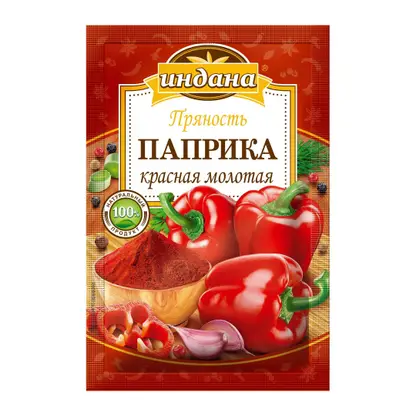 Приправа Индана Паприка красная молотая 15г