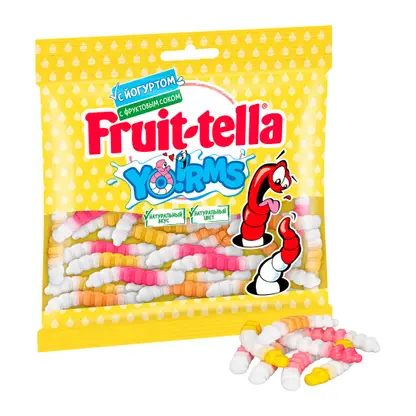 Жевательный мармелад Fruit-Tella Yorms 138г