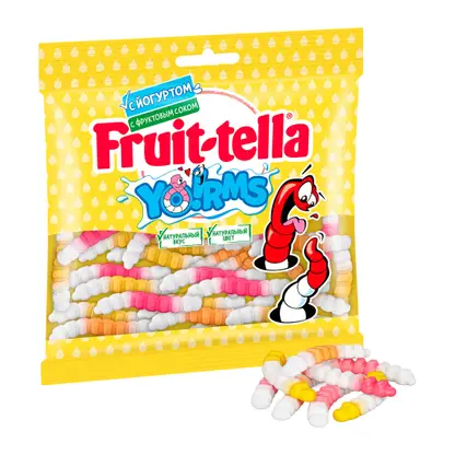 Жевательный мармелад Fruit-Tella Yorms 138г