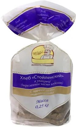 Хлеб Стойленский ржано-пшеничный половина нарезанный Саратовский ХК 250г