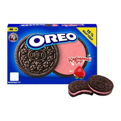 Печенье с клубничной начинкой Oreo 228г