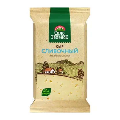Сыр Село Зеленое Сливочный 50% 200г