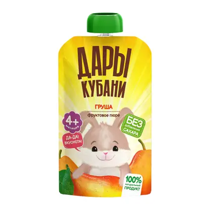 Пюре Дары Кубани груша с 4 месяцев 90г