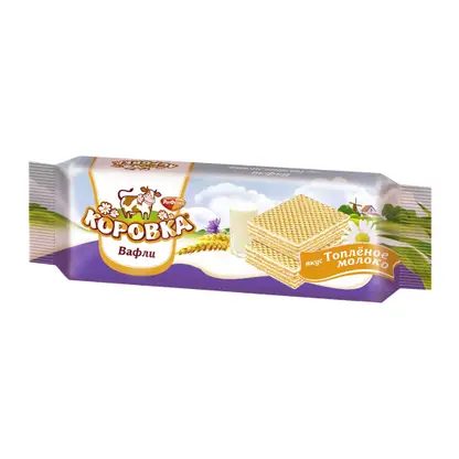 Вафли Коровка вкус топленое молоко Рот фронт 300г