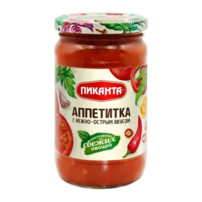 Закуска Пиканта Аппетитка с нежно-острым вкусом 360г
