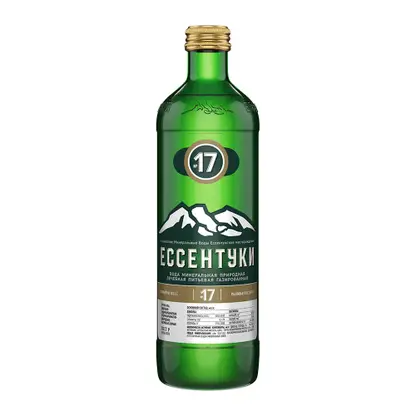 Вода минеральная Ессентуки №17 лечебная газированная 450мл