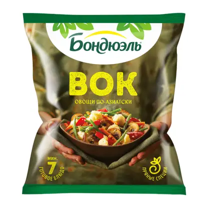Смесь овощная Bonduelle для жарки Вок по-азиатски быстрозамороженная 400г