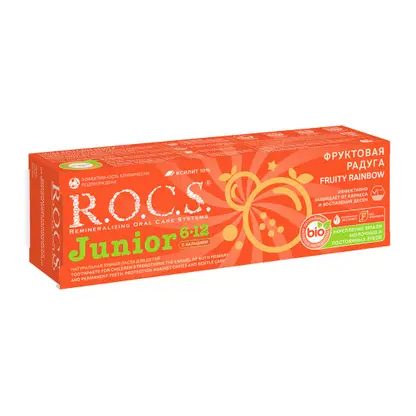 Зубная паста R.O.C.S. Junior 6-12 лет фруктовая радуга 74г