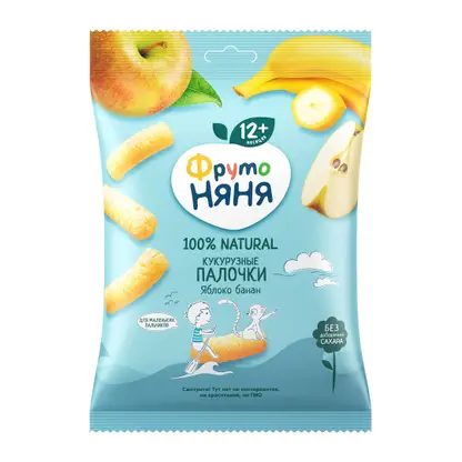 Кукурузные палочки Фрутоняня Яблоко банан с 12 месяцев 20г
