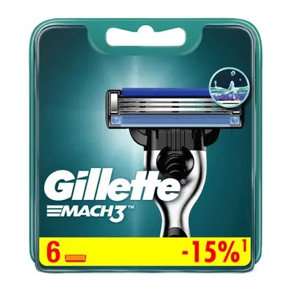 Кассеты для бритья Gillette Mach3 6шт