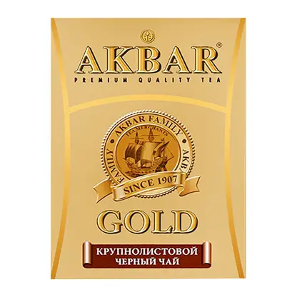 Чай черный Akbar Gold крупнолистовой 250г