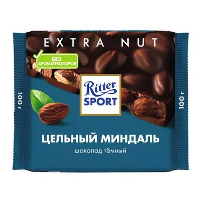 Шоколад темный с цельным миндалем Ritter Sport 50% 100г