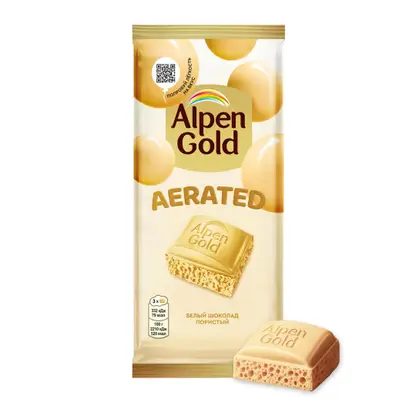 Белый шоколад пористый Alpen Gold Aerated 75г