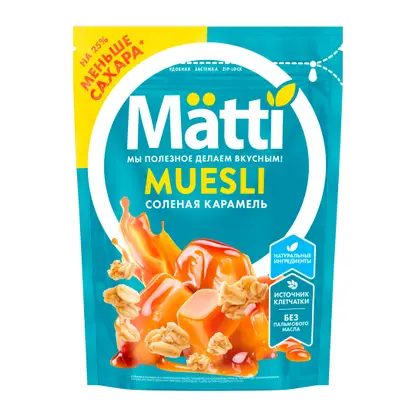 Мюсли Matti Соленая карамель 250г