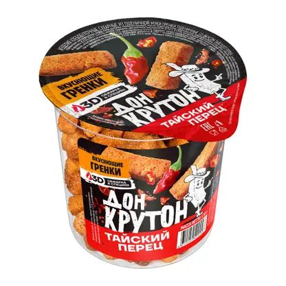 Гренки Дон Крутон пшеничные Тайский Перец 130г