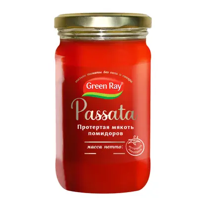 Пассата Green Ray протертая мякоть помидоров 350г