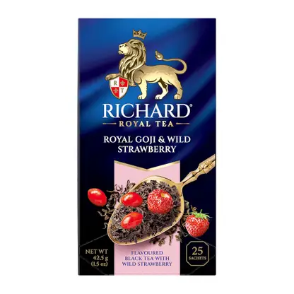 Чай черный Richard Royal Goji&Wild Strawberry 25пак 42.5г
