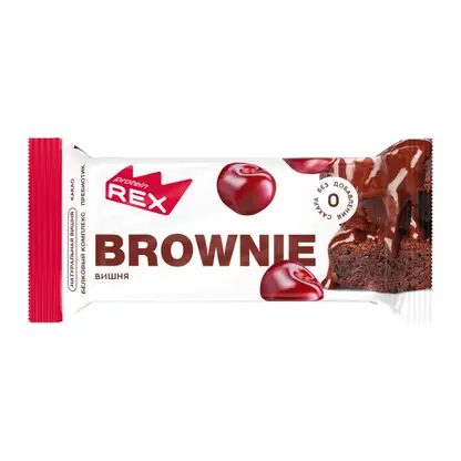 Пирожное брауни вишневое протеиновое Proteinrex 50г