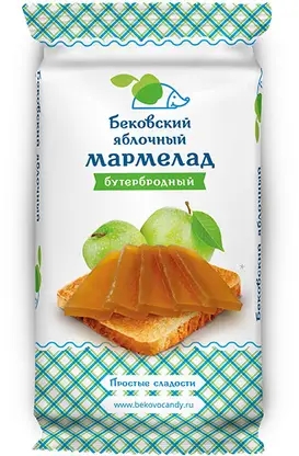 Мармелад Бековский яблочный бутербродный 270г