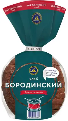 Хлеб Бородинский Традиционный подовый ржано-пшеничный нарезанный Самарский ХЗ №5 400г